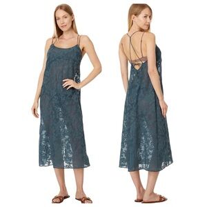 Madewell Floral Halter Cover-Up Midi Dress - Small